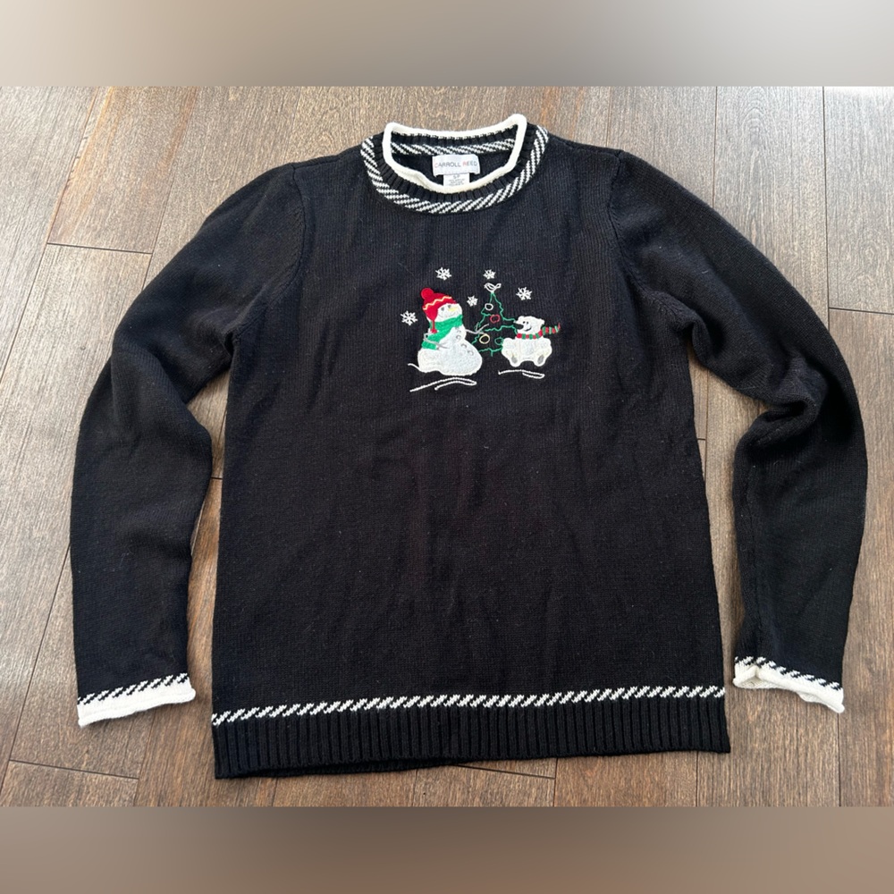 Vintage Carroll‎ reed Christmas sweater size small